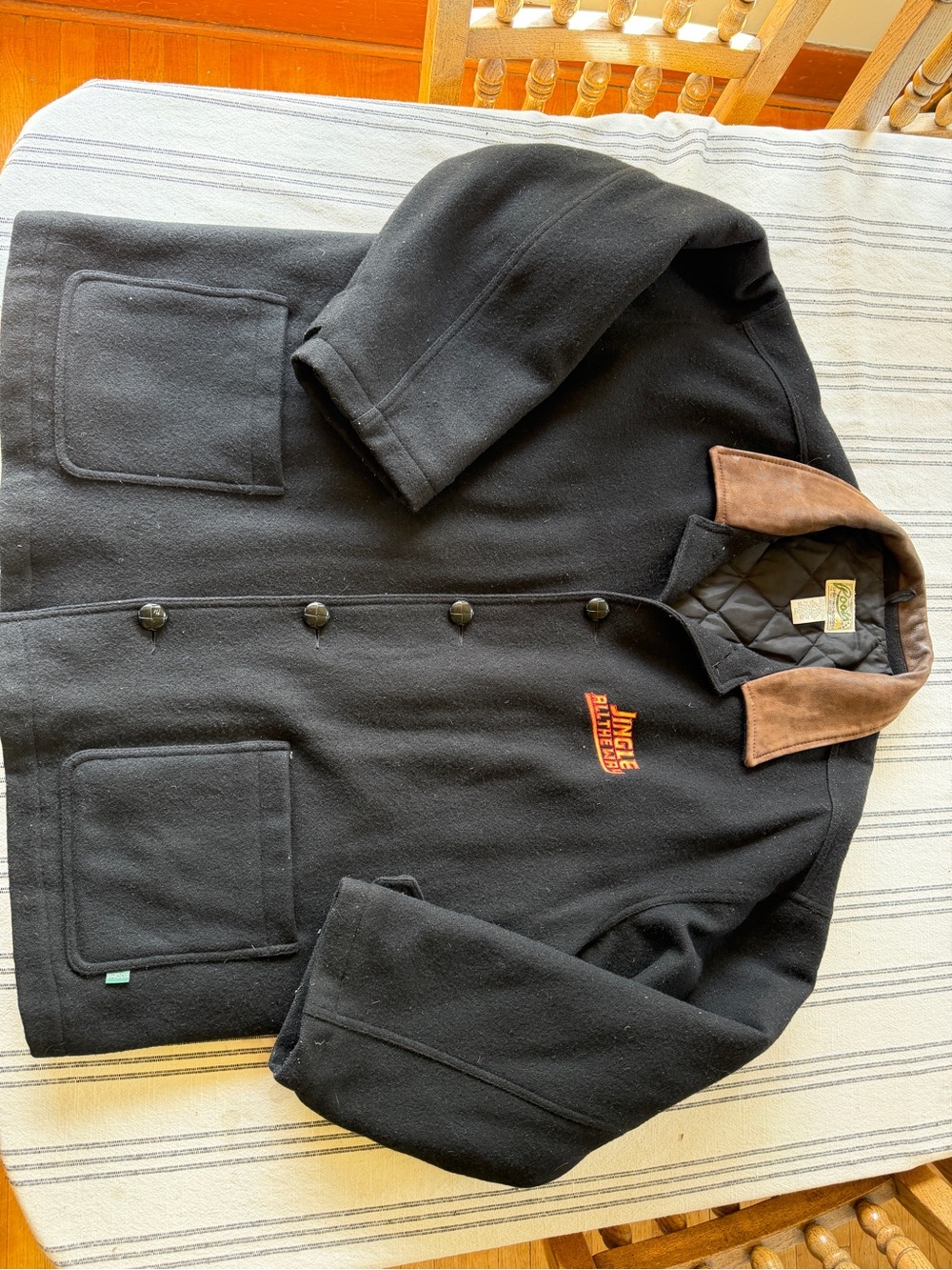 Authentic Jingle All The Way movie crew coat. Wool Menβs XXL